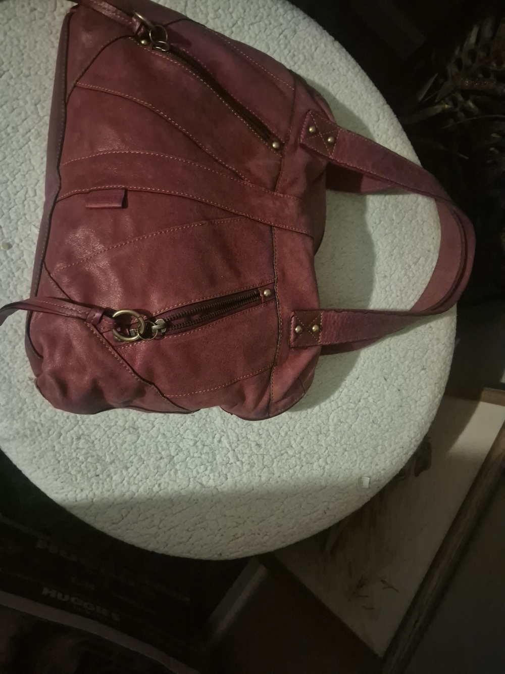 Stylish Red Fossil Women's Shoulder Bag - Everyday Tote